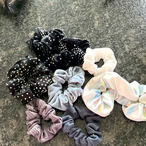 Fuzzy, Shimmery, Denim, Rough, and Stretchy